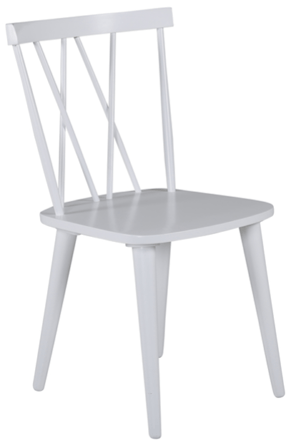 Solid wood chair "Mariannelund" - White