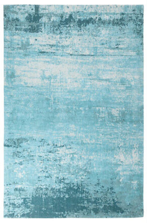 Design-Teppich aus Baumwolle „Modern Art“ 160 x 240 cm -Türkis/Beige