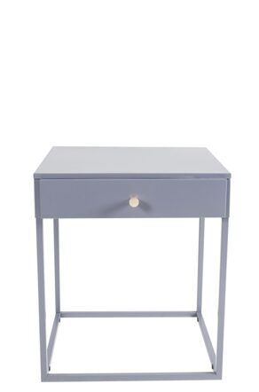 Design side table and bedside table "Bakal" 50 x 43 cm, Gray