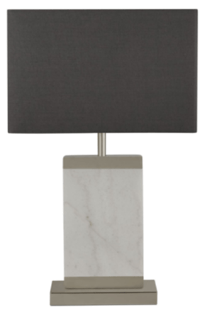 Table lamp "Naomi" with marble base - 20 x 56 cm