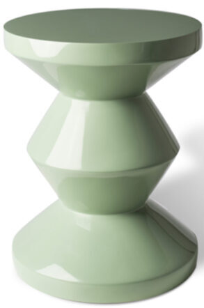 Side Table & Stool Zig Zag 46 cm - Pastel Green