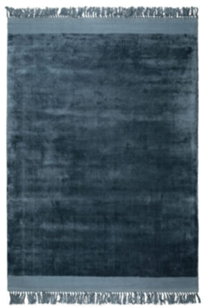 Handgewebter Viskose-Teppich Blink Blue 170 x 240 cm