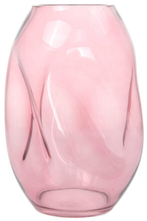 Glass vase Miami 25 cm - Pink