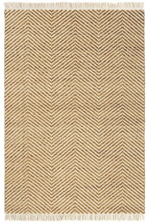 Hand-woven designer rug "Atelier Twill" Beige - made of 100% pure new wool
