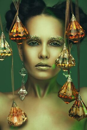 Acrylic glass picture "green beauty II" 80 x 120 cm