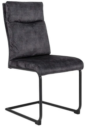 Freischwinger-Stuhl „Comfort“ - Grau Samt