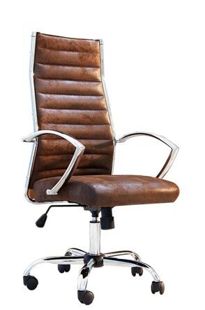 Height adjustable office chair "Niverta" - Antique Coffee
