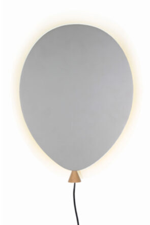 LED Wandlampe Balloon 35 x 25 cm - Grau