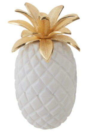 Pineapple Jar aus weissem Marmor