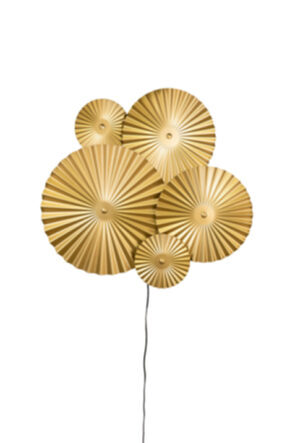 LED Wandlampe „Omega“ 70 x 55 cm - Gold