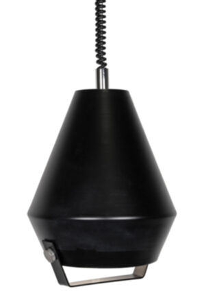 Height adjustable pendant lamp "Lift Me" Ø 28/ H 40 cm - Black