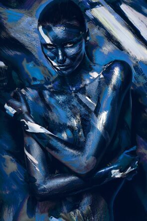 Acrylic painting "Body painting" 80 x 120 cm