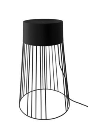 LED Outdoor-Lampe & Beistelltisch Ø 38.4/ 60 cm - Schwarz