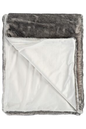 High-quality cuddly blanket "Artic" 150 x 200 cm, graphite