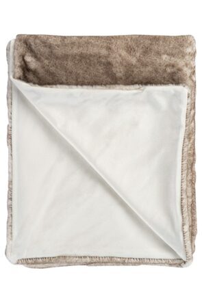 High-quality cuddly blanket "Artic" 150 x 200 cm, taupe