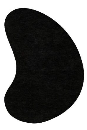 Tapis asymétrique " Comfy 700" tufté main 160 x 230 cm - Noir