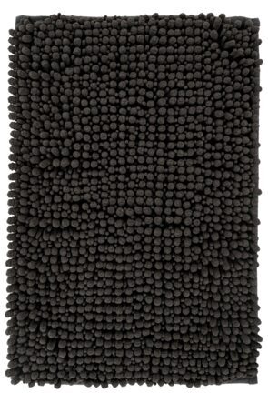 Round bath rug "Fluffy" - graphite, Ø 55 cm