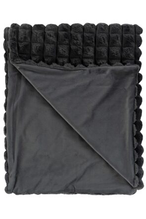 High-quality cuddly blanket "Harmony" 150 x 200 cm, graphite