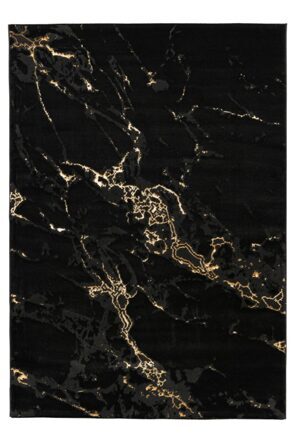 Design carpet "Marmaris 400" - black/gold