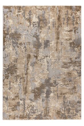High-quality designer rug "Monet 501" Beige, with 3D effect