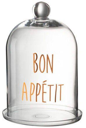 Glasglocke „Bon Appetit“ 31 cm