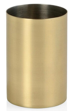 Noble brass toothbrush mug "Devoter" Ø 6.5 x H 9.5 cm