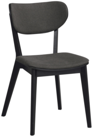 Hochwertiger Stuhl „Katon“ aus massivem Eichenholz - Schwarz