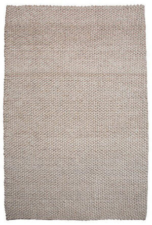 Handwoven wool carpet "Wool" 160 x 240 cm - Beige