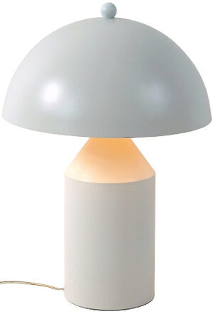 Grande lampe de table design "Bobby" Ø 35/ hauteur 52 cm, blanc