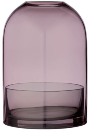 Glass lantern TOTA - Black & Rosé