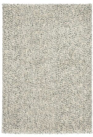 High-pile designer rug "Pop-Art" white/silver/blue - made of 100% pure new wool