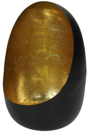 Windlicht „Black Egg“ Ø 14 / H 20 cm