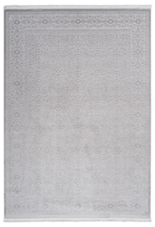 High-quality designer rug "Vendome 701", Silver