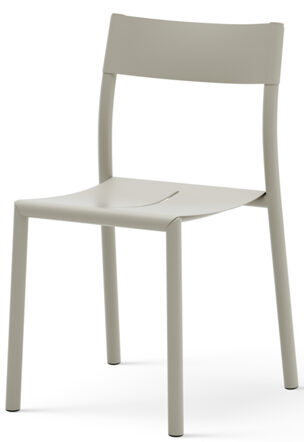 Stackable design garden chair "May" without arms - Light Grey