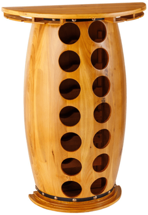 Casier à vin en bois massif "Bodega" 60 x 84 cm