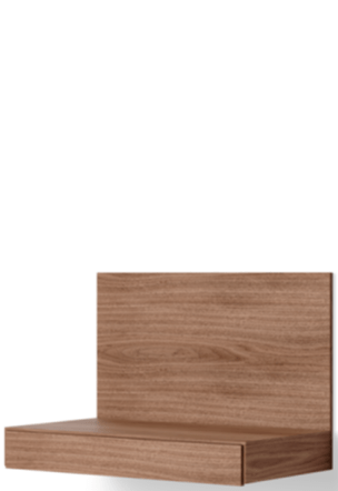 Wall desk "Tana" 85 x 57.8 cm, walnut