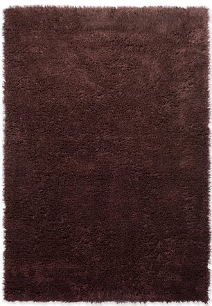 High-pile designer rug "Shade High" Flum/Fig - made of 100% pure new wool