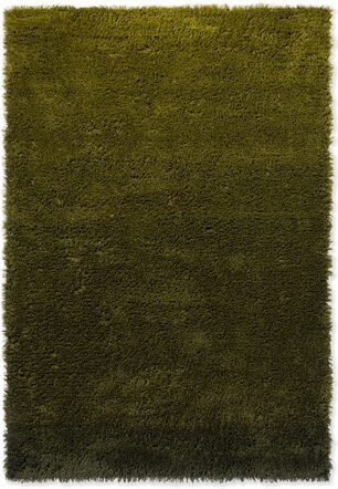 High-pile designer rug "Shade High" Olive/Forest - made of 100% pure new wool