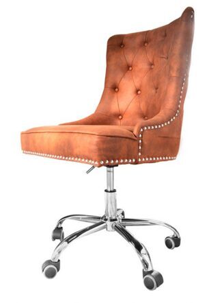 Office chair "Victoria", microfiber cognac
