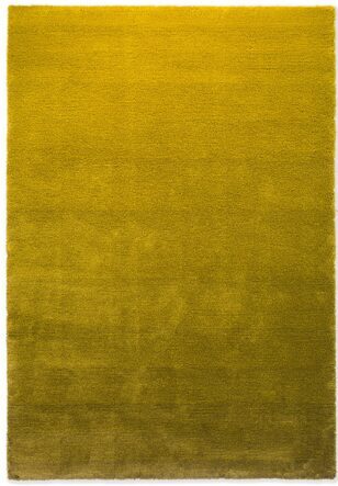 High-pile designer rug "Shade Low" Lemon/Gold - made of 100% pure new wool