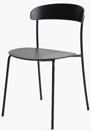 Design Stuhl „Missing“ ohne Armlehnen - Eschenholz gebeizt
