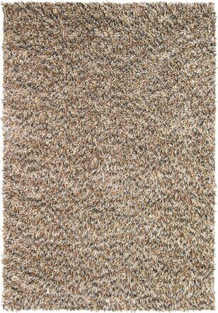 High-pile designer rug "Rocks" Beige - made of 100% pure new wool