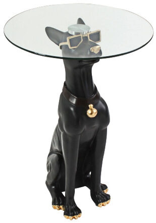Design side table "Diego the dog" Ø 32 x height 61.5 cm