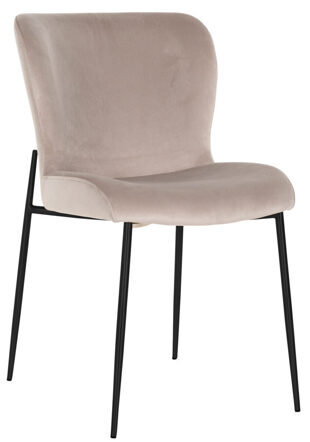 Design Stuhl „Darby“ - Beige/Schwarz