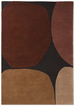 Designer rug "Decor Plateau" Terra - hand-tufted, made of 100% pure new wool