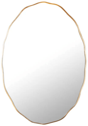 Large oval design wall mirror "Elegancia" 70 x 100 cm