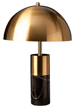 Neigbare Tischlampe „Burlesque“ mit Marmorfuss Ø 35/ H 52 cm - Schwarz
