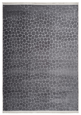 Waschbarer Teppich „PERI II“ mit 3D Effekt, Graphit