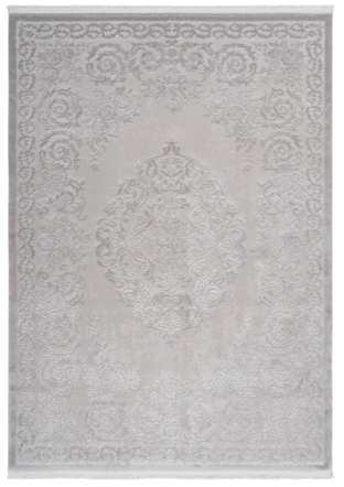 High-quality designer rug "Vendome 700", Silver