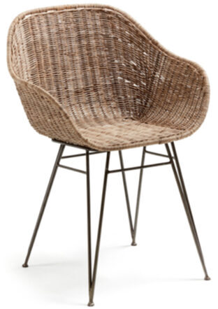Handmade armchair Charly from natural rattan